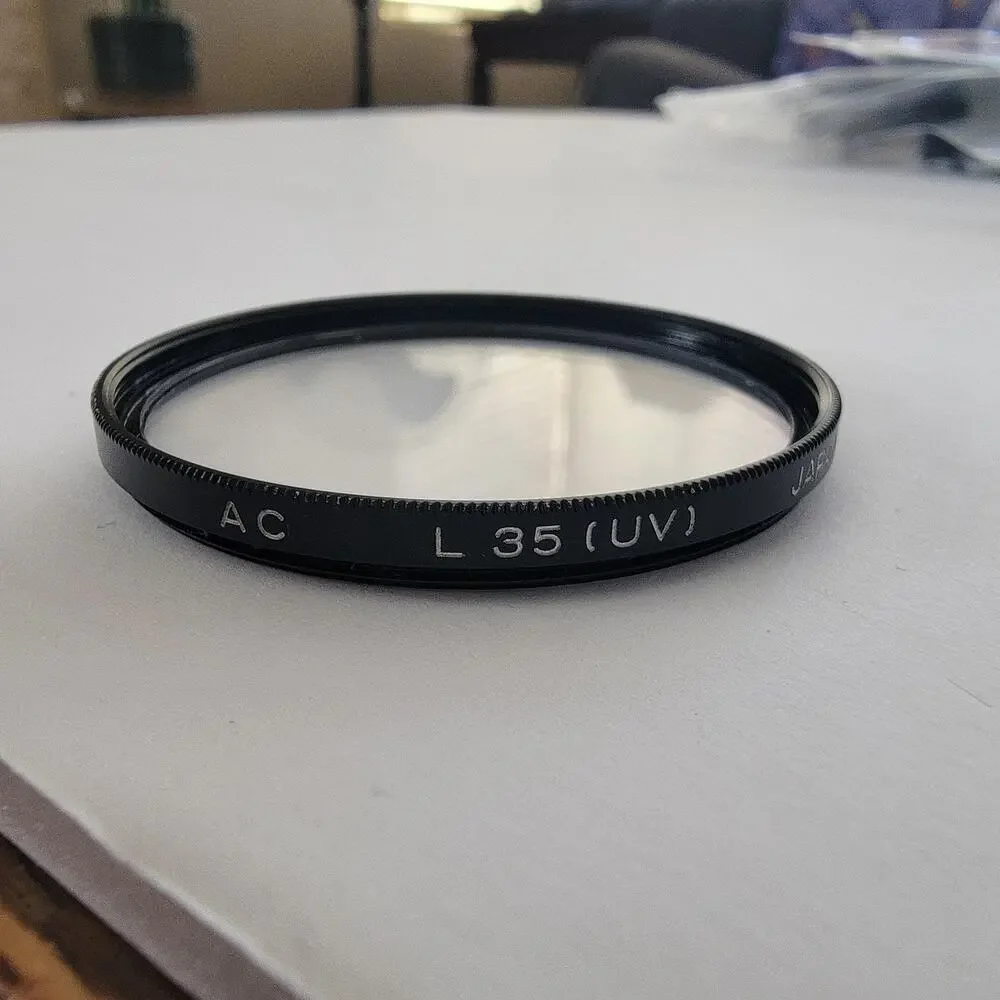 Vintage Minolta AC L 35 (UV) Black Camera Lens Filter Japan Non-Reflex UV